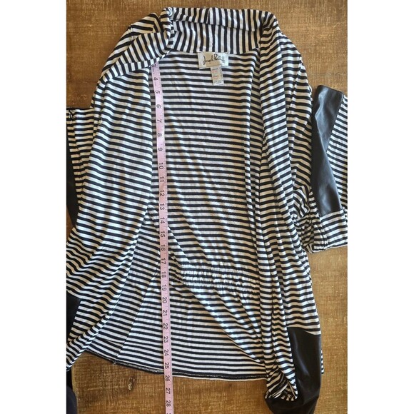 Joseph Ribkoff black and white lightweight cardigan women's size 16 - Picture 6 of 7
